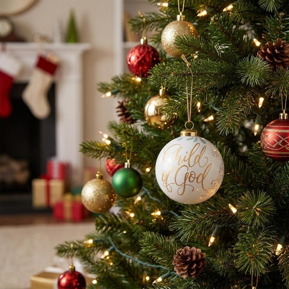 Yellow And White Glass Ball Ornament - SKU 477554