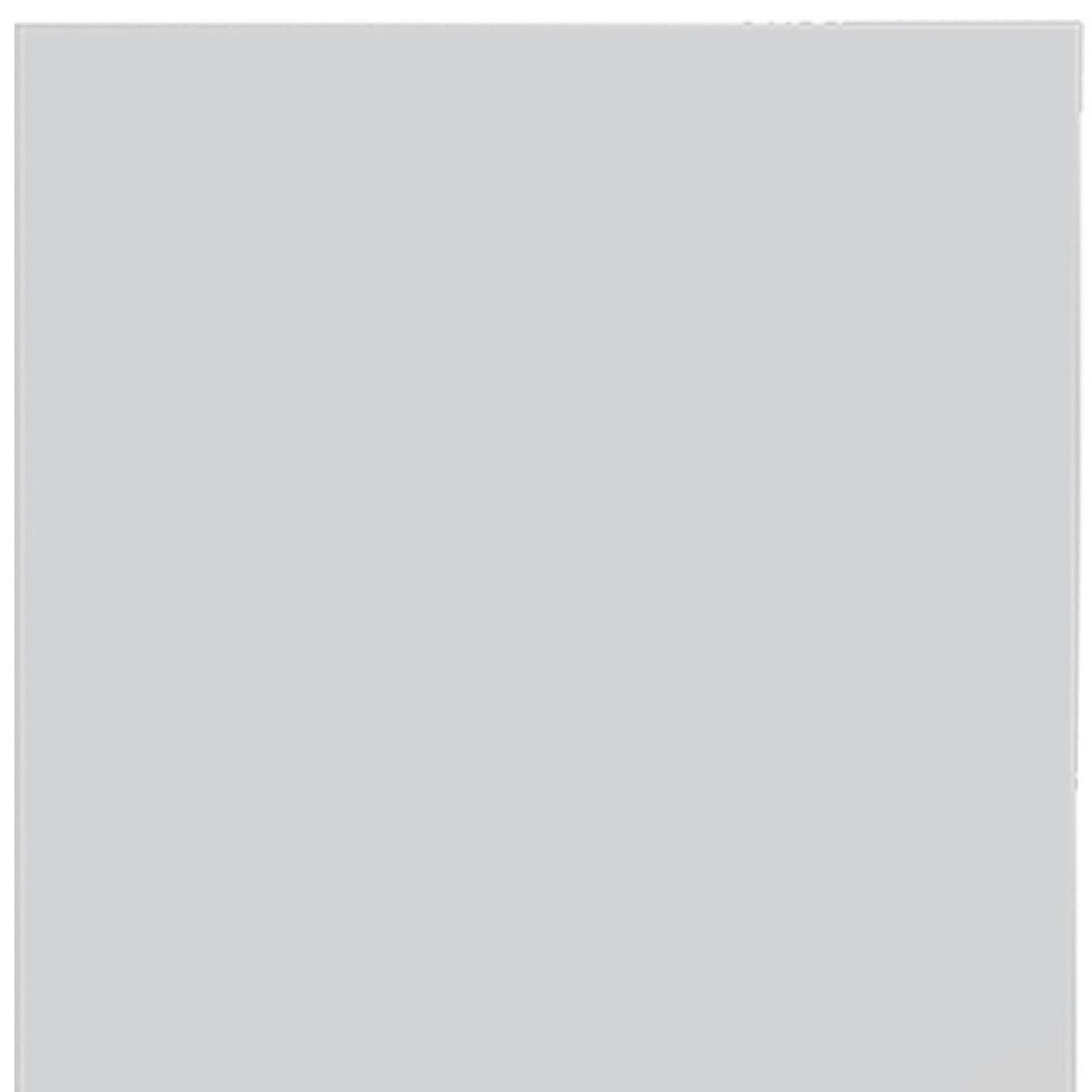 47" White Wood Pantry Or Storage Closet. Cabinet isolated on a plain white background, showing a white wood surface.