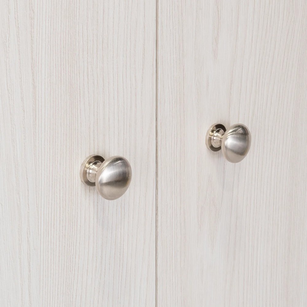 71" Light Gray Wood Pantry Or Storage Closet on a white background