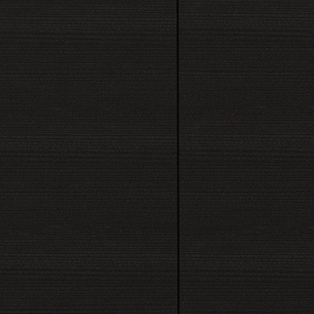 47" Black Wood Wall Mounted Accent Cabinet With Four Doors