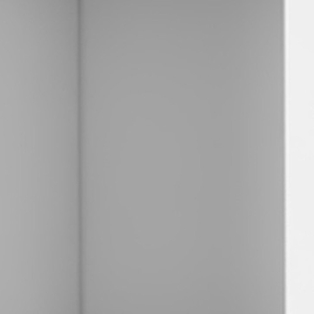 Detail view of 59" White Wood Wall Mounted Accent Cabinet With Four Doors, filling the frame with the wood texture.
