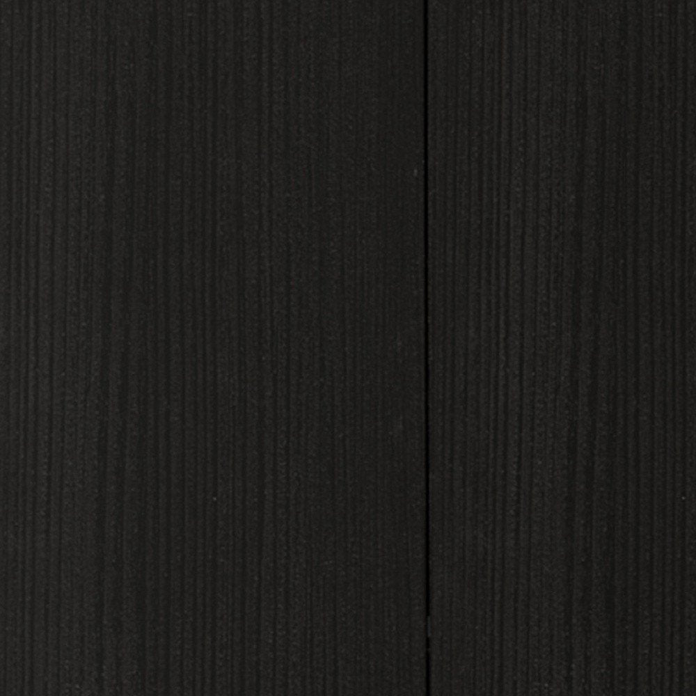 59" Black Wood Wall mounted Accent Cabinet With Five Shelves