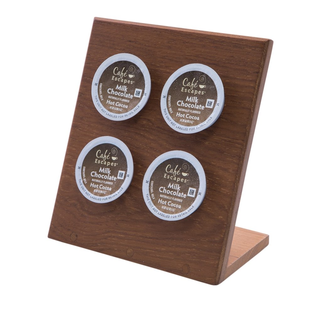 Free Standing 6.00 " Wood Coffee Storage & Accessories - 7.00" H x 6.00" W x 3.00" D