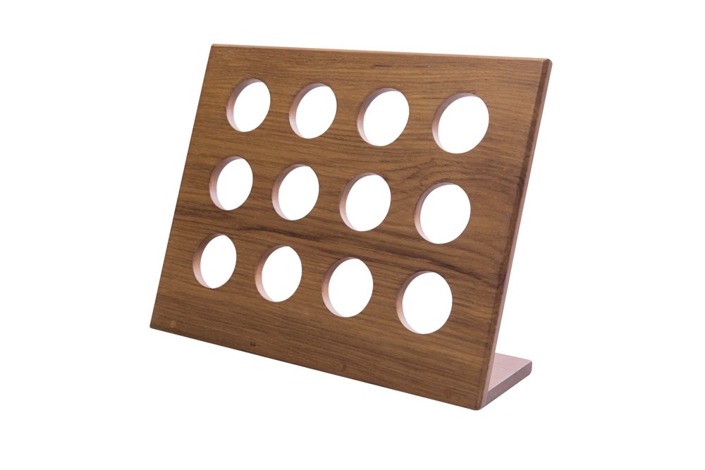 Free Standing 12.00 " Wood Coffee Storage & Accessories on a white background