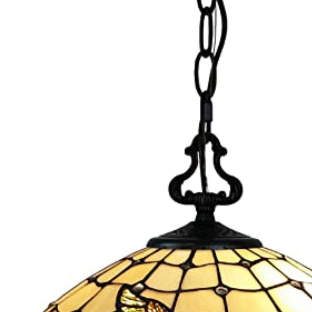 Red And White Unique Statement Two Light Glass Dimmable Chandelier With Red And White Shades