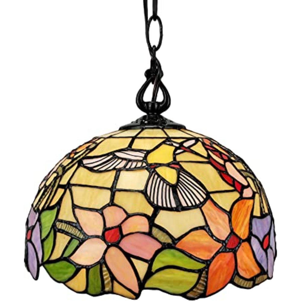 Red And White Unique Statement Glass Dimmable Chandelier With Red And White Shades