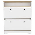 Oak Twelve Pair Shoe Rack