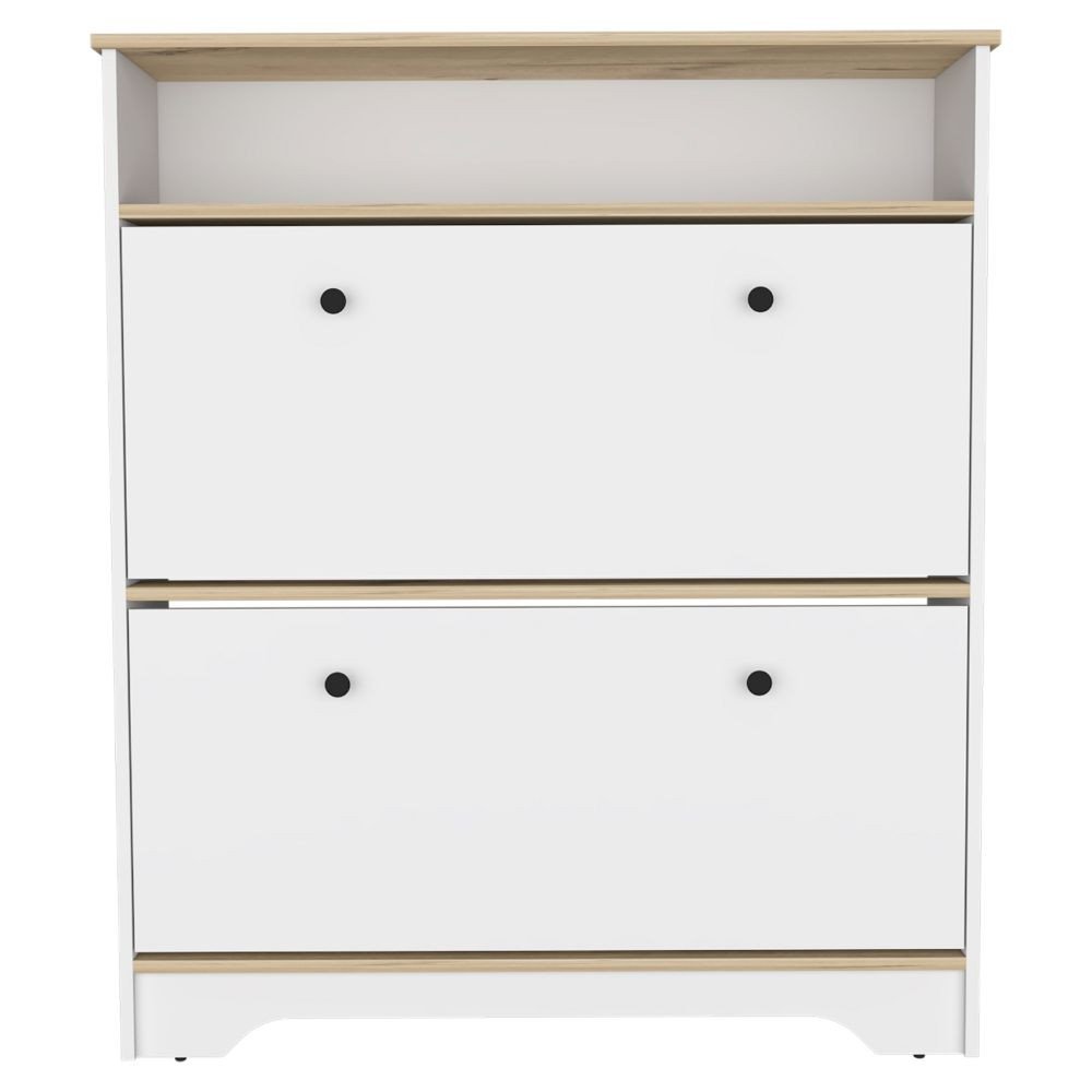 Oak Twelve Pair Shoe Rack