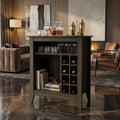 Espresso Bar Cart With Wine Storage