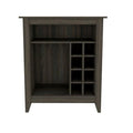 Espresso Bar Cart With Wine Storage on a white background