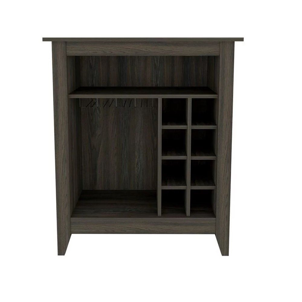 Espresso Bar Cart With Wine Storage on a white background