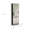 Dark Brown Ten Pair Wall Mounted WoodShoe Rack on a white background
