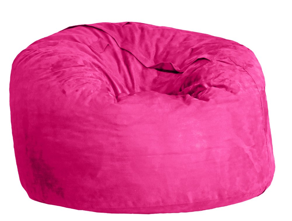 47" Orange Microsuede Classic Bean Bag