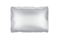 Silver Silk Open Ended Pillowcase on a white background
