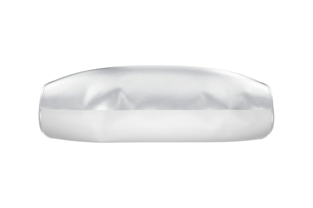Silver Silk Open Ended Pillowcase on a white background