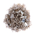 Bronze Round Reflective Fire Pit Glass on a white background