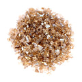 Copper Round Reflective Fire Pit Glass on a white background