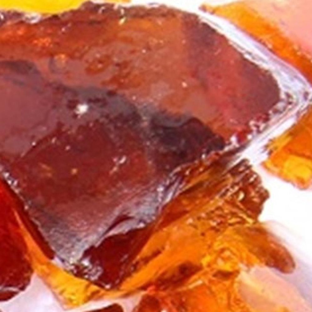 Amber Round Reflective Fire Pit Glass