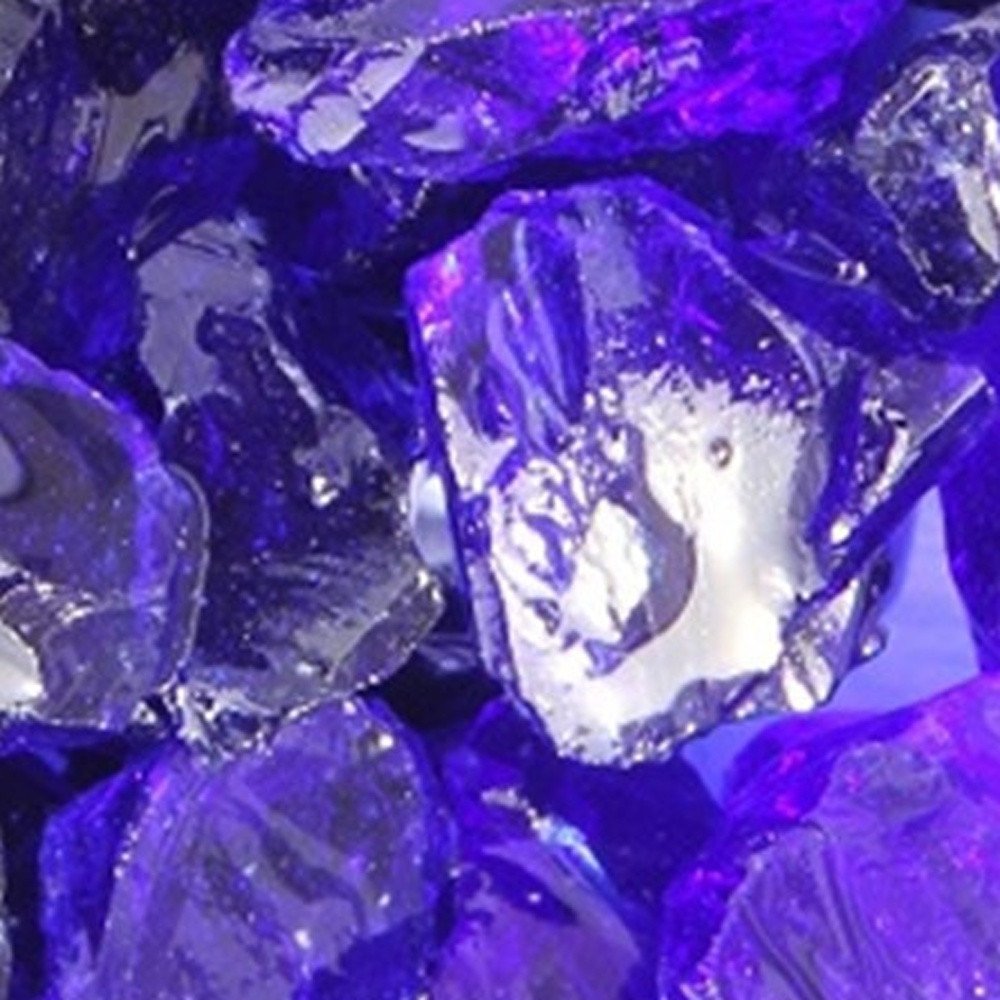 Cobalt Round Reflective Fire Pit Glass