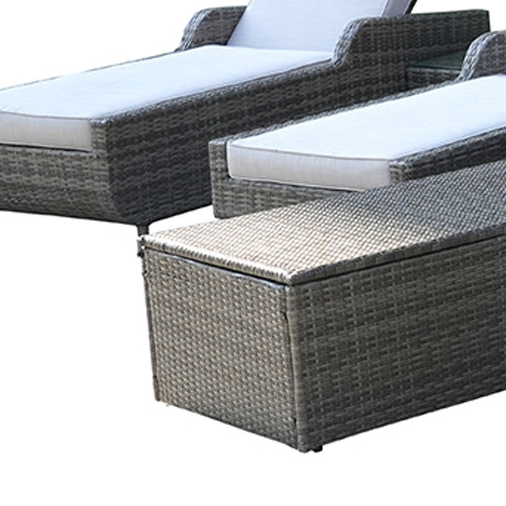 Twelve Piece Gray Wicker Multiple Chairs Seating Group With Fire Pit And Table - SKU 479149 on a white background