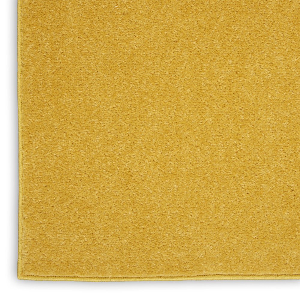 9' X 12' Yellow Indoor Outdoor Area Rug close-up detail