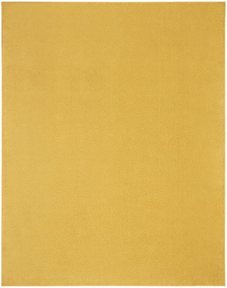 9' X 12' Yellow Indoor Outdoor Area Rug