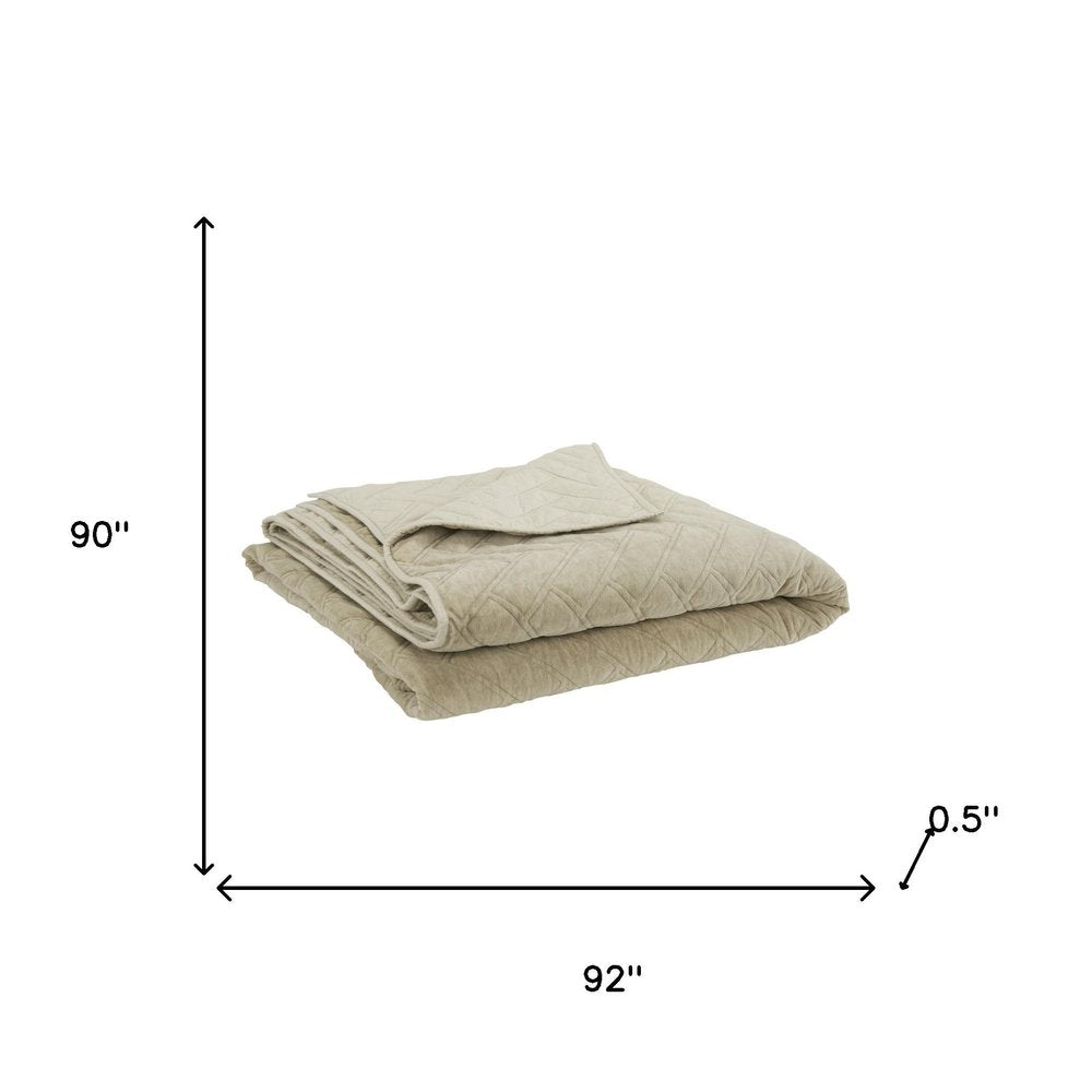 Natural Queen 100% Cotton 300 Thread Count Dry Clean Only Down Alternative Comforter