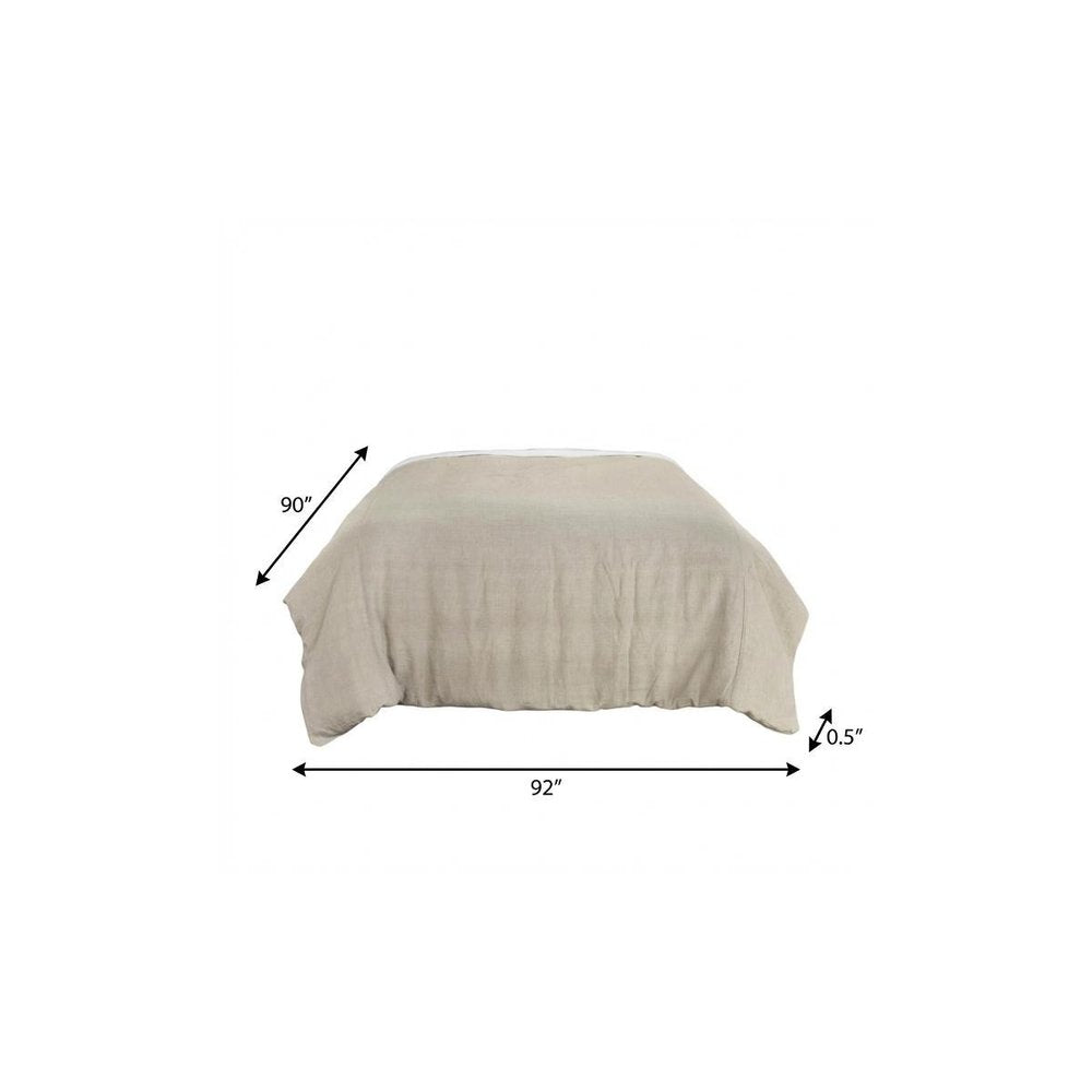 Stone Queen Linen Dry Clean Only Polyester Down Alternative Comforter