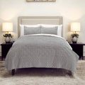Gray Polka Dots King Quilt