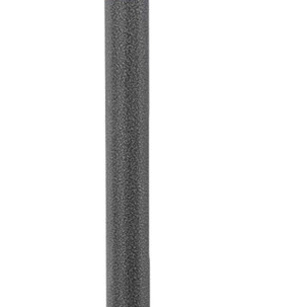 48000 BTU Silver Steel Propane Cylindrical Pole Standing Patio Heater - SKU 480568. Outdoor heater isolated on a plain white background, in a silver metal finish.