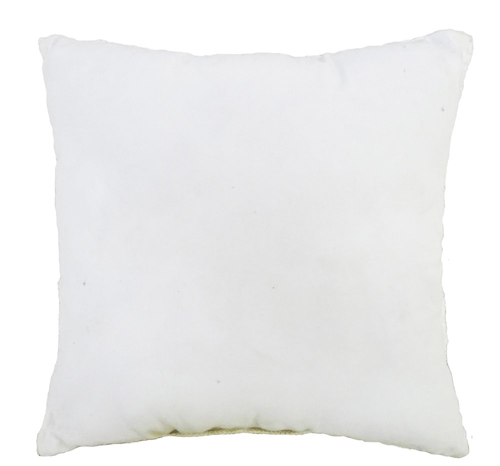 18"x18" White Indoor Outdoor Ogee Decorative Pillow. Outdoor pillow isolated on a plain white background, in a white fabric finish.