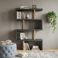 Gold And Gray Four Tier Bookcase