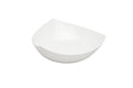 White Six Piece Triangle Bone China Service For Six Bowl Set - 2.25" H x 5.75" W x 5.75" D on a white background