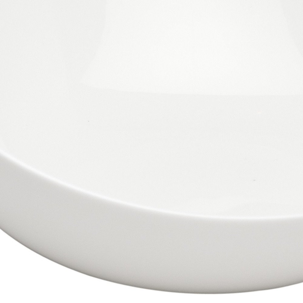 White Six Piece Triangle Bone China Service For Six Bowl Set - 2.25" H x 5.75" W x 5.75" D