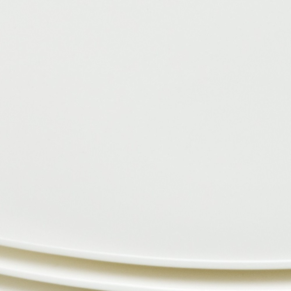 White Six Piece Square Bone China Service For Six Bread and Butter Set on a white background