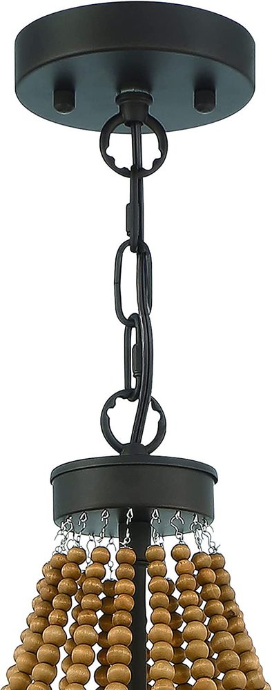 Brown And Black Candle Style Five Light Metal Dimmable Chandelier on a white background
