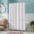 72" Blush And Ivory Embroidered Floral Shower Curtain