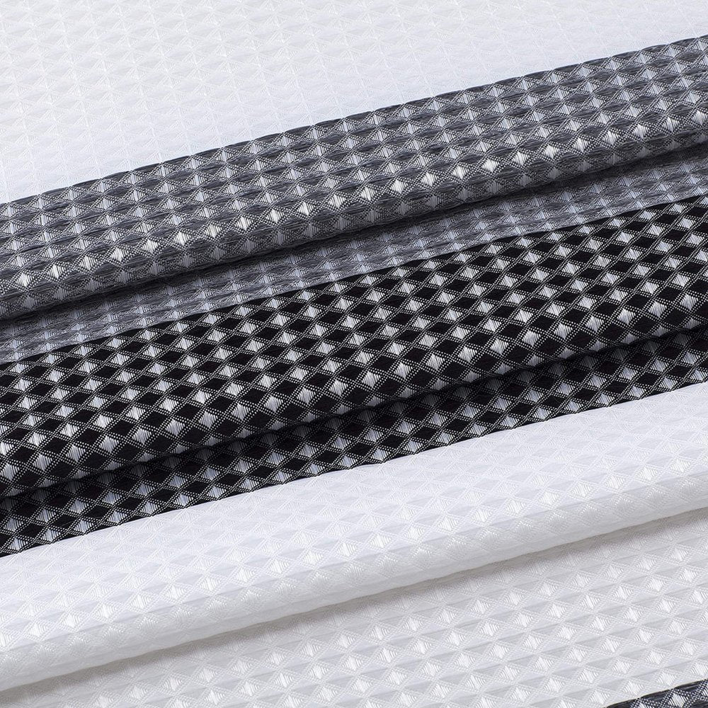 72" White And Black Striped Shower Curtain