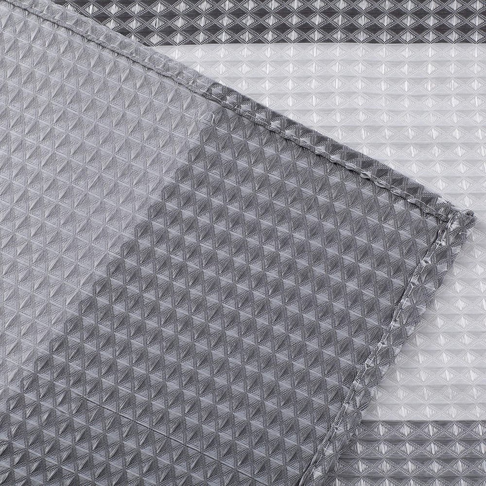 72" White And Gray Striped Shower Curtain