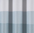 72" White And Blue Striped Shower Curtain close-up detail