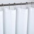 72" White And Sea Green Ombre Shower Curtain on a white background