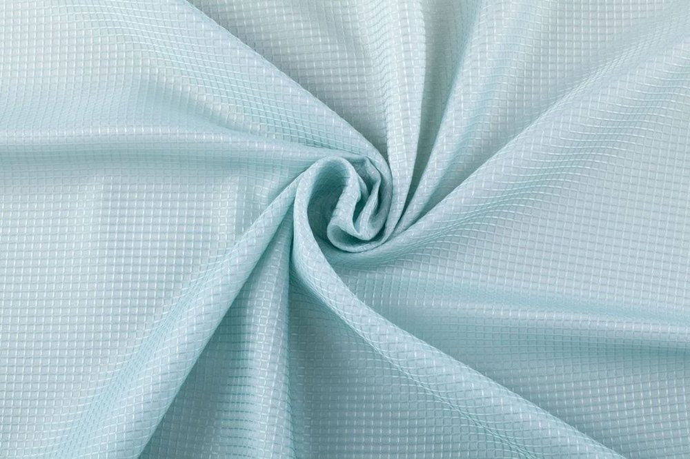 72" White And Sea Green Ombre Shower Curtain