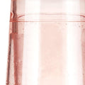 Set of Two Blush Plastic Angular Shape Stemless White Wine Glass on a white background