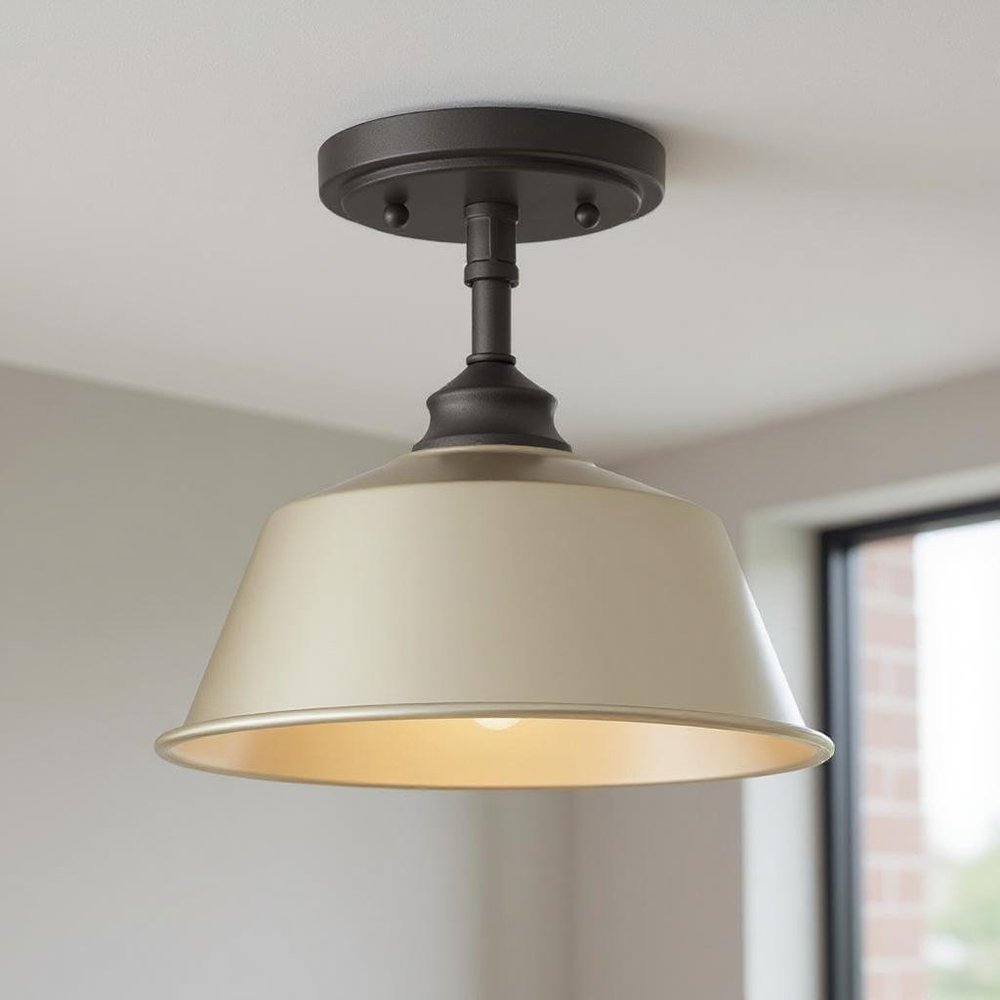 Gray Kitchen Island Metal Dimmable Flush Chandelier With Gray Shades
