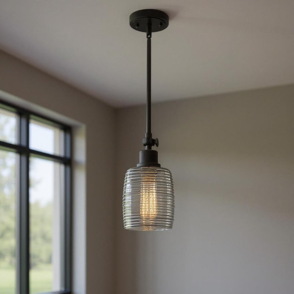 Gray Kitchen Island Metal Dimmable Chandelier With Clear Shades