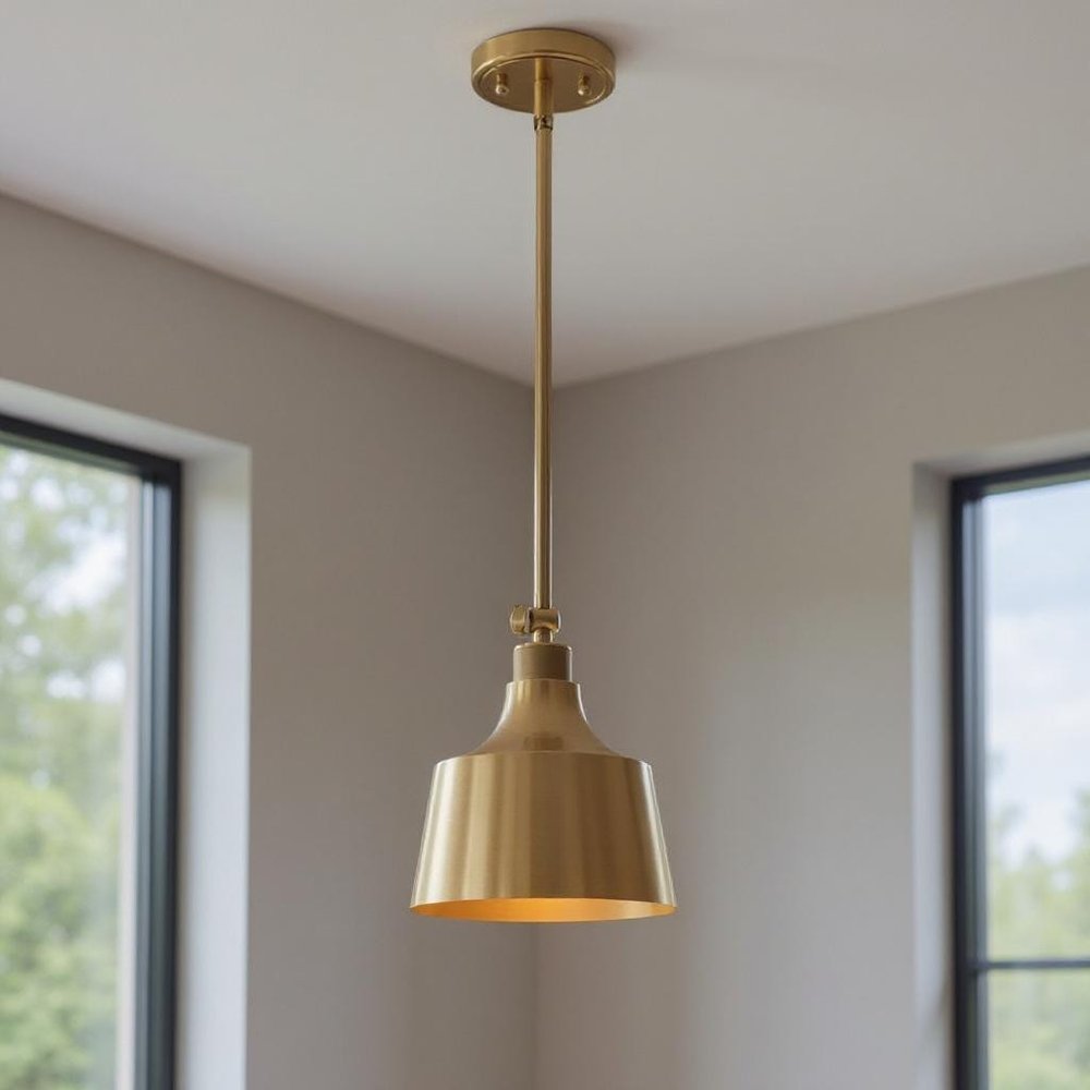 Gold Kitchen Island Metal Dimmable Chandelier With Gold Shades