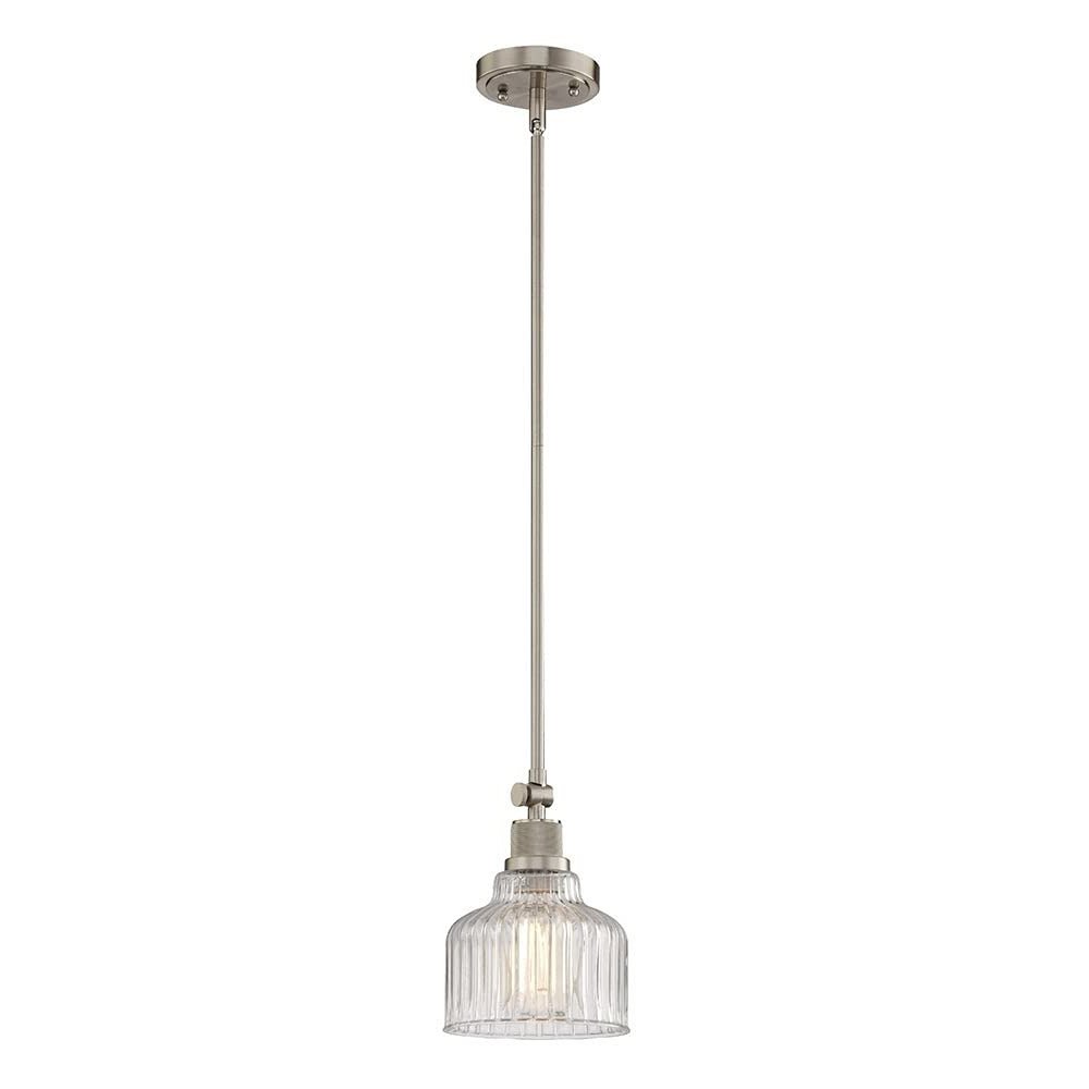 Nickel Kitchen Island Metal Dimmable Chandelier With Clear Shades