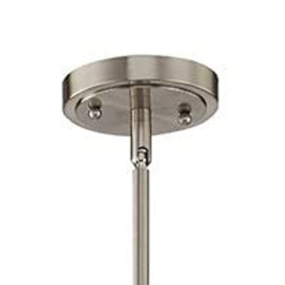 Nickel Kitchen Island Metal Dimmable Chandelier With Clear Shades
