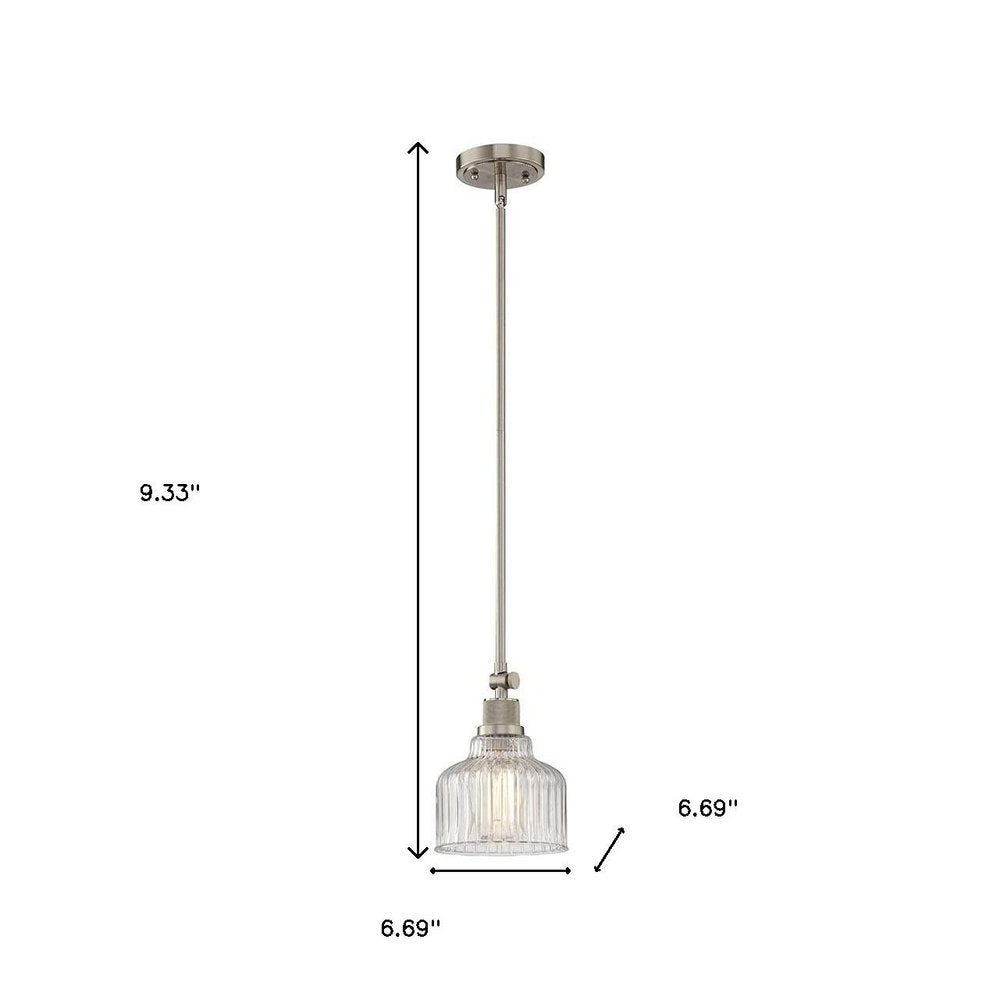 Nickel Kitchen Island Metal Dimmable Chandelier With Clear Shades