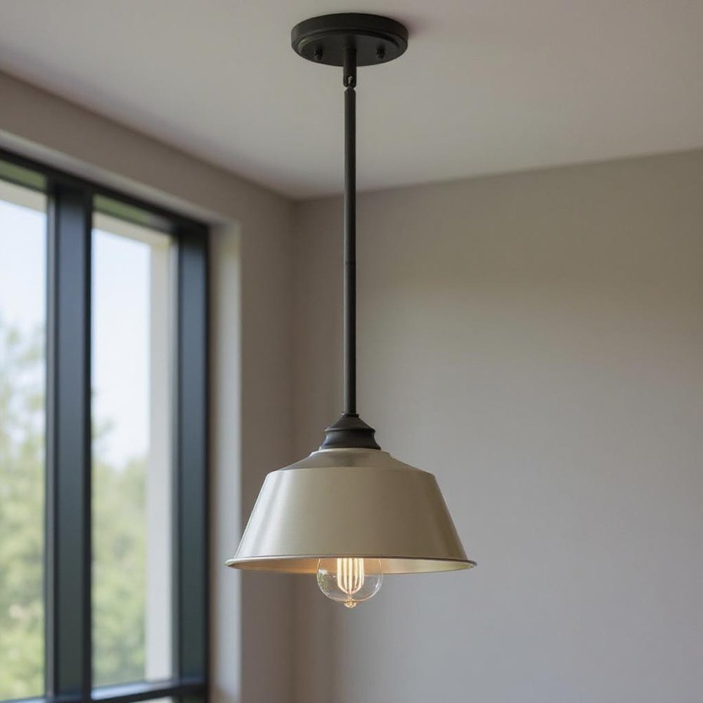 Gray Kitchen Island Metal Dimmable Chandelier With Silver Shades